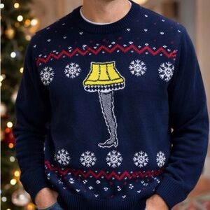A Christmas Story Leg Lamp Sweater Holiday Party Ugly Cute Small